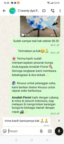 Testimonial Standing Flower jelegong