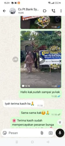Testimonial Papan Bunga jelegong