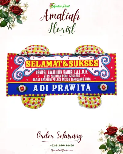 Karangan Bunga Ucapan Selamat jelegong